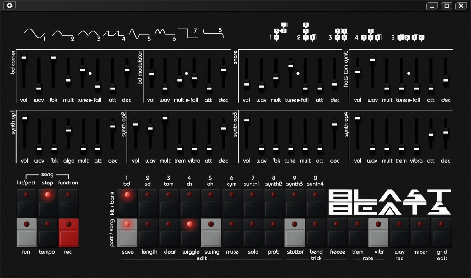 VBLASTBEATS software groovebox